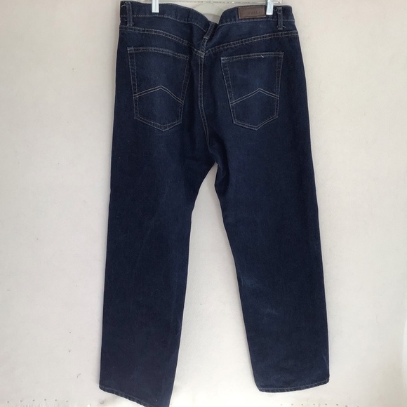 True Rock straight leg, dark wash jeans. 42w x 33l. - Picture 1 of 7